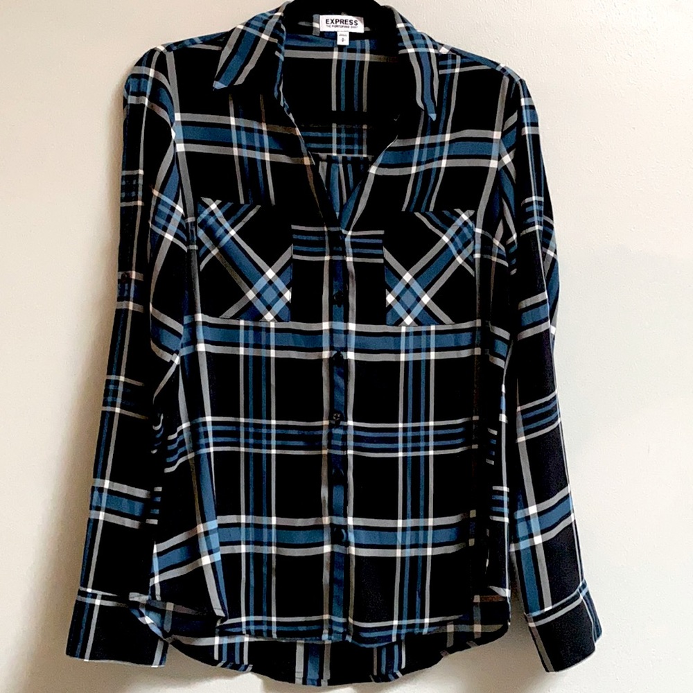 Portofino Shirt, Blue Plaid